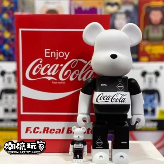 Bearbrick 400%100% F.C.Real Bristol COCA-COLA 可乐熊现货-Taobao