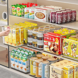 Desktop Storage Box Transparent Plastic Rectangular Snack and Cosmetic Drawer-Type Miscellaneous Items and Document Organizing Storage Box