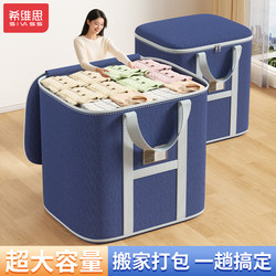 Xivesi Clothes Storage Box, Extra-Large Capacity Clothing and Quilt Organizing Storage Bag, Thickened Moving Packing Luggage Bag