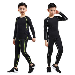 Children's Tights Training Clothes Quick-Drying Clothes Boys Autumn and Winter Basketball Football Base Sports Fitness Clothes Suit Boys