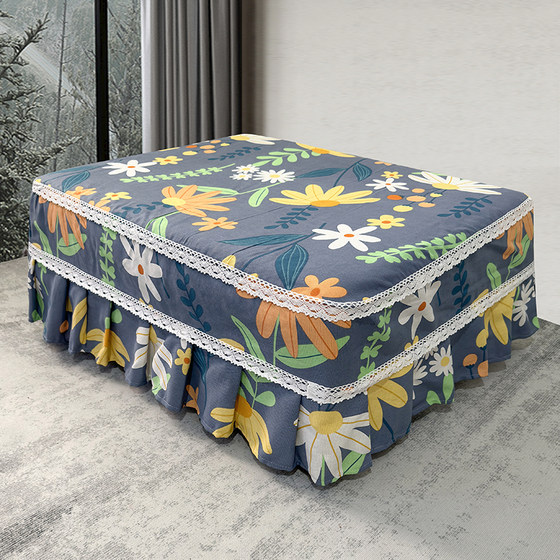 
Sofa foot cover full-inclusive square single stool cover custom single rectangular shoe changing stool cover integrated sofa stool cover