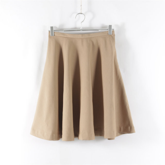 New daily summer commuting versatile side invisible zipper high waist slim short skirt for women solid color A-line skirt