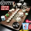 bàn pha trà bằng điện Kunde hộ gia đình kung fu trà hoàn toàn tự động ấm đun nước tích hợp khay trà bằng gỗ chắc chắn bàn trà văn phòng trà biển giá bàn trà điện Bàn trà điện