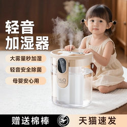 Humidifier with Large Spray, Small Size, 2025 New Model, Household, Silent, for Bedroom, Living Room, Pregnant Women, Infants, Purifying and Moisturizing