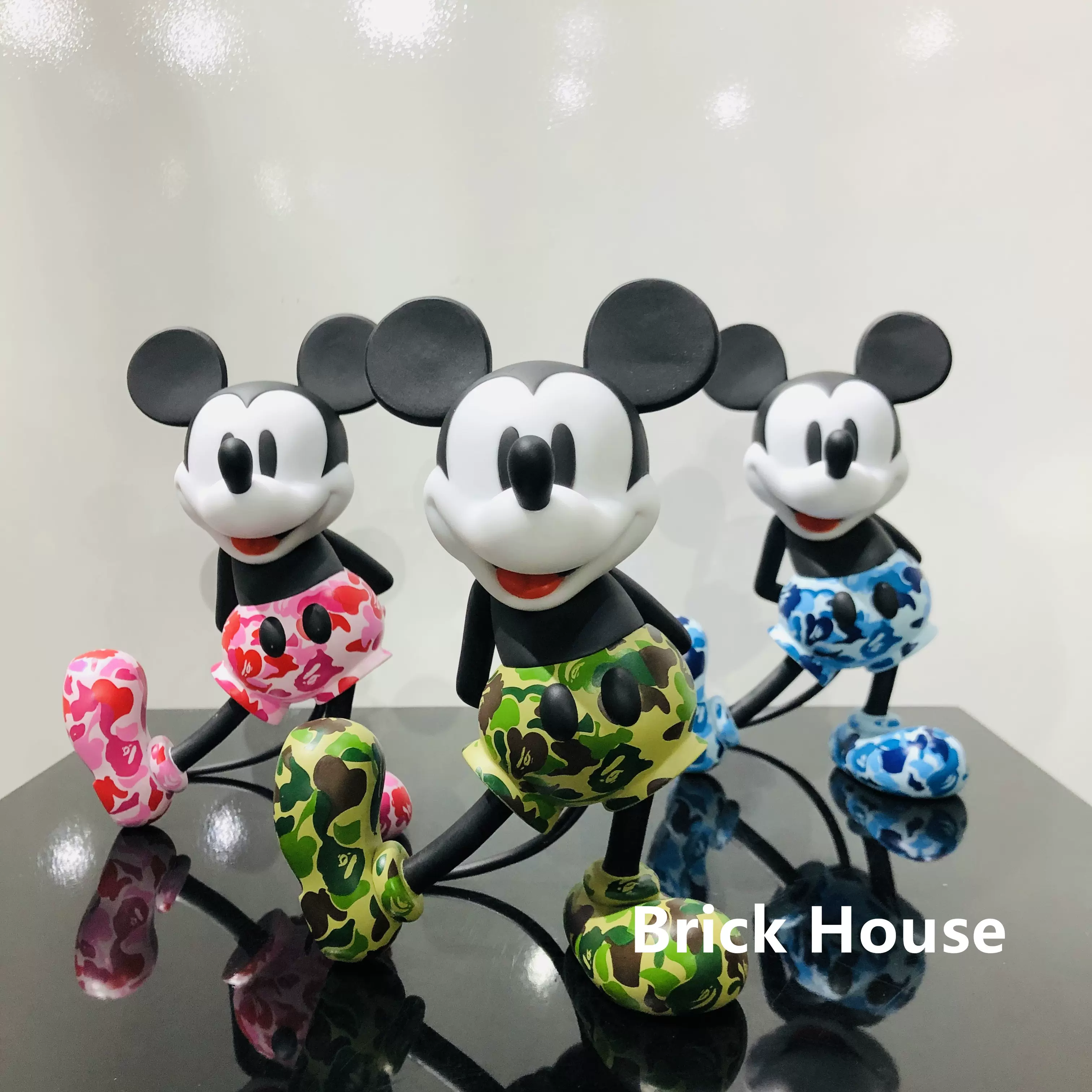 VCD BAPE Mickey Mouse 米奇公仔藍粉綠三色-Taobao