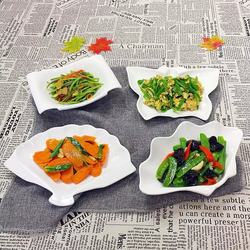 Ceramic Household Dish Plate, Hot Pot Restaurant Ceramic Irregular Dish Plate, Microwave Ceramic Tableware, Dinner Plate, Saucer