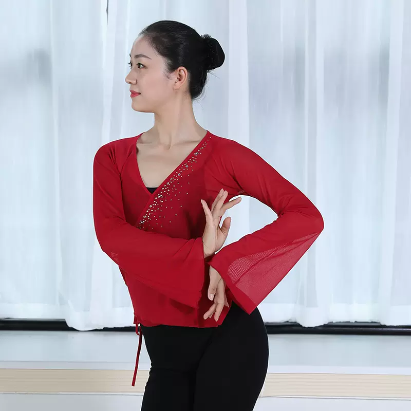 古典舞身韵服纱衣女艺考舞蹈练功服民族舞蹈演出