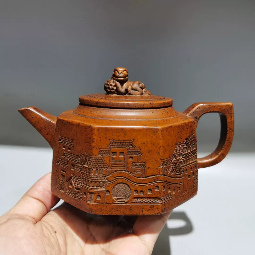 ミディアム (M)】 宜興紫砂壺 名家手作壺 茶壺 在銘 煎茶道具 👟 茶具