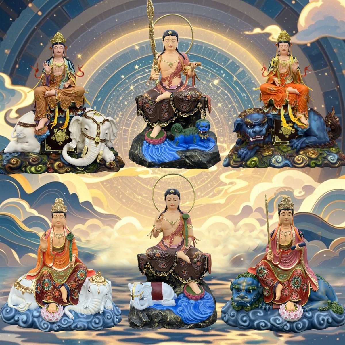 新作  文殊*普賢 木彫仏教  精密細工  ★鎮宅辟邪4 51i3-YHv1EL._UF350,350_QL50_.jpg