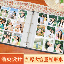 6inch Photo Album Commemorative Book with Insert Pages, Large-Capacity Family Photo Album, Children's Growth Record, 4inch Photo Storage Book