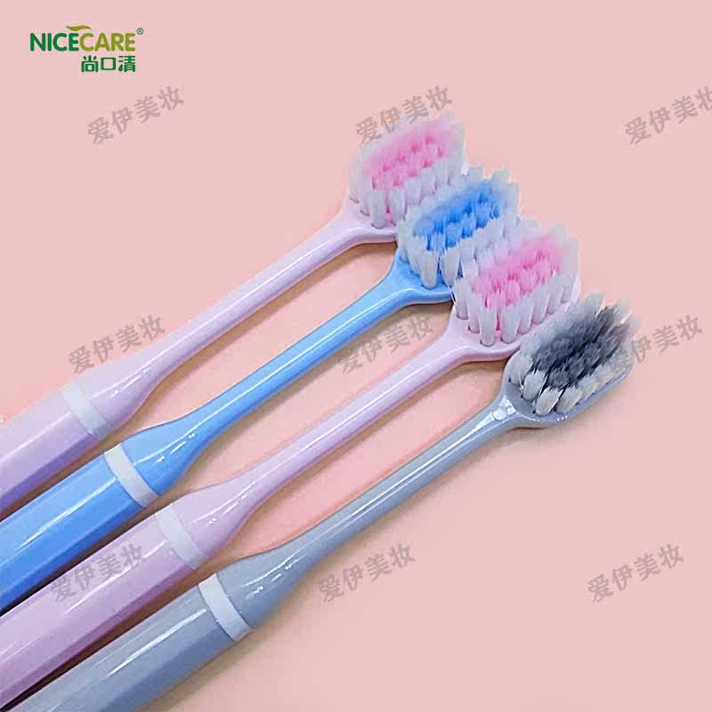 SHANGKOUQING 칫솔 3007 초극세 부드러운 강모, 작은 머리, 잇몸 보호, 성인 커플, 학생, 가정, 가구 크기, 청소, 무료 배송-
