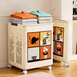 Dirty Clothes Storage Basket, High-End, Foldable, Large-Capacity Dirty Clothes Hamper for Home Use, Bathroom Laundry Basket