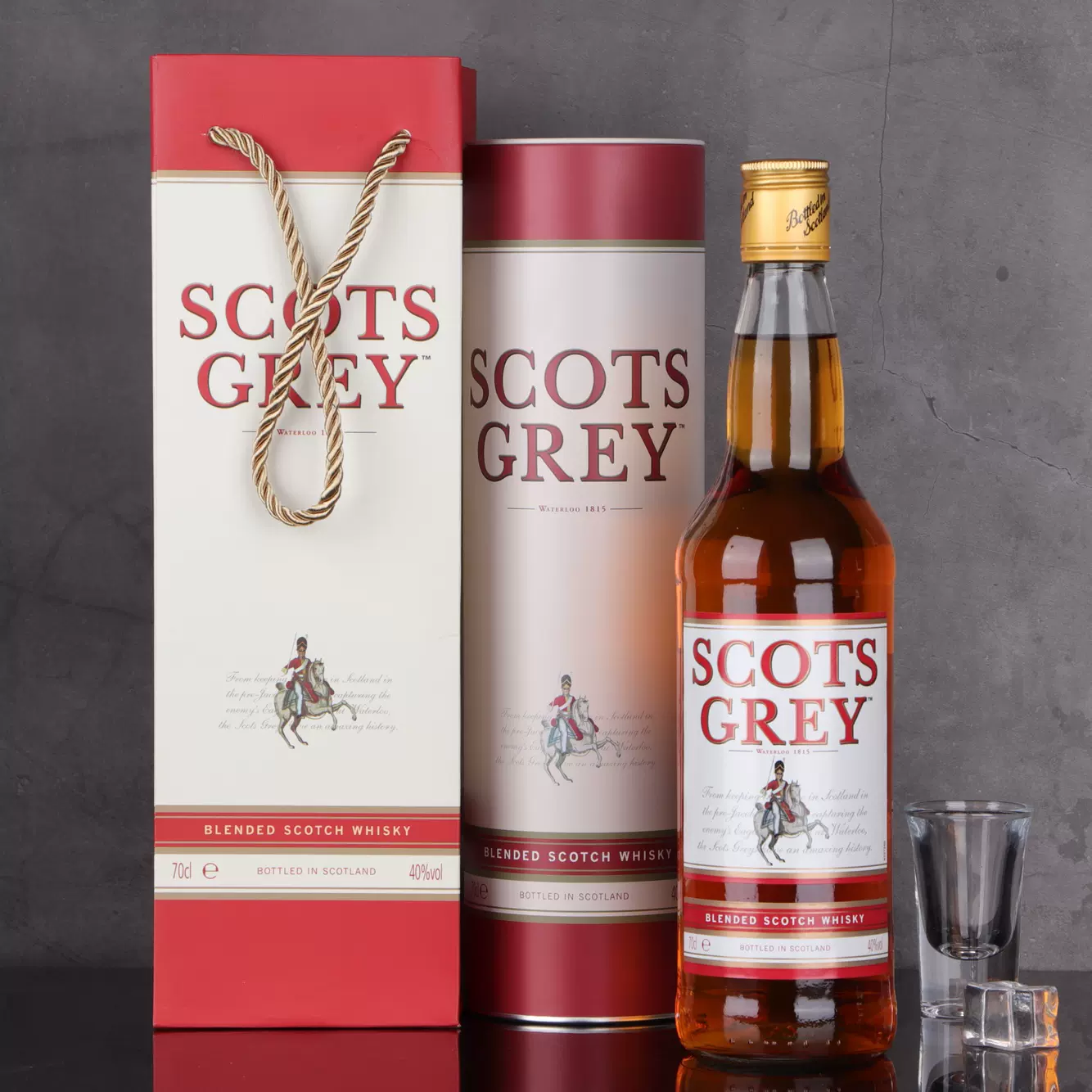 英国原瓶进口洋酒苏格内调配威士忌40% SCOTS GREY WHISKY-Taobao