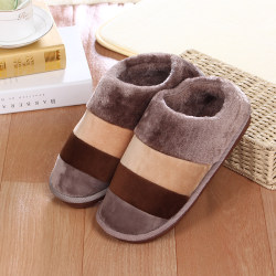Autumn and Winter Cotton Slippers for Men and Women, Home Slippers for Men with Thick Soles, Postpartum Shoes, Plush Indoor and Outdoor Cotton Slippers for Women