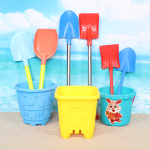
Children's shovel and bucket beach toy set baby dig sand large size chases the seaside children playing with sand and soil tools