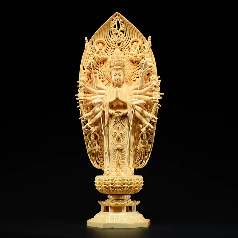 ☆釈迦摩尼☆仏像☆黄楊木☆招財開運☆精密細工☆