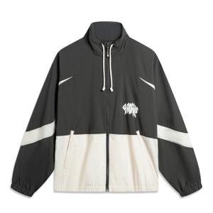 
Li Ning Anti-Wu BADFIVE Men's Antibacterial Sports Trench Coat 2024 Summer New Loose Jacket AFDU419