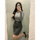 Pure style ins women's retro high waist slim flocking belt polka dot mid-length hip-covered skirt sexy women