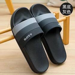 Summer Slippers for Men and Women, Non-Slip, for Home Use, Trendy, Suitable for Bathroom, Cartoon Design, Korean Style, Dual-Use, for Students