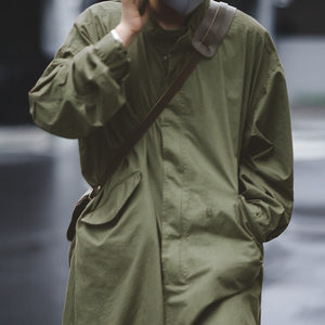 Maden workwear American retro M65 trench parka long coat coat men's spring
