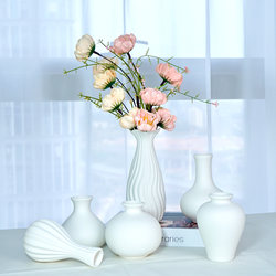 Ceramic Vase Home Flower Arrangement Vessel Living Room Modern Simple Fresh Hydroponic Home Desktop Decoration Ornament