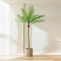 Large Classy Simulated Tree Thorns, Anemone, and Anemone, Green Plant Next to the Tv Cabinet Next to the Tv Cabinet, Coconut Tree, Artificial Tree, Living Room Landscaping Decoration