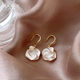 Camellia earrings for women with niche light luxury temperament high-end earrings 2025 new popular unique earrings earrings