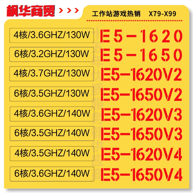 E5 1620 1630 1650V4 1660 V2 V3 V4 CPU ũ̼ 2011  X79  -