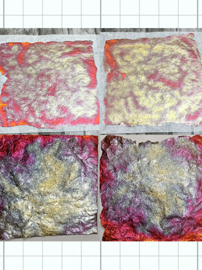 Chijun ゴールドフォイル 冬の幻想 銅箔 - 変色するクラフト装飾