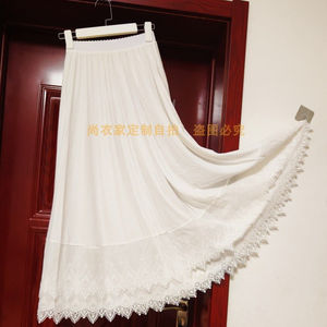 Hanfu's lining skirt women's bottom skirt anti -transparent skirt anti -light inside lined with waist horseshop skirt big skirt