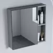 Tủ gương đơn giản mới, hộp gương, tủ phòng tắm kết hợp, hộp đựng đồ riêng, gương đựng đồ treo tường phòng tắm