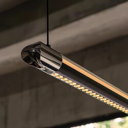 Haoyue Restaurant Chandelier Is a Light Luxury, Modern, Simple, and Creative Bar Table and Dining Table High-End Linear Lighting Fixture