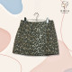 Leopard print skirt for women foreign trade original single autumn and winter high waist sexy short skirt for women rear zipper casual one-step skirt