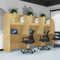 Self-Study Room Study Table Immersive Partition Table and Chairs Postgraduate Entrance Examination Table Study Table Closed Desk Sharing Curtain Table