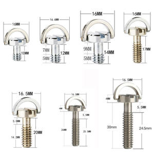 Three -triply gimbal fast -loading board screw stainless steel 1/4 British preparation C ring handle rod camera base screw