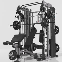Kangqiang Z50Pro Bird Smith Machine Rack Chest Press Fitness Equipment Silver Gray New Product