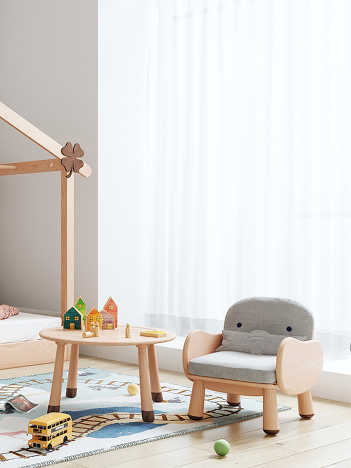 木匠生活小飞象儿童沙发单人位宝宝小沙发