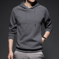 Brand Sports Casual Sweatshirt Hooded Long-Sleeved Pullover Spring and Autum Classy Men's Running Fitness Training Top Trendy