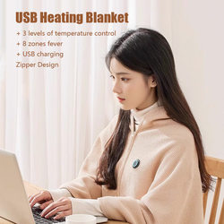 Electric blanket warm-up blanket rechargeable heating winter office home heating pad single safety voltage heating blanket