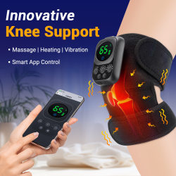 Electric heating knee pads, self-heating knee massager, detachable EMS wireless remote control knee physiotherapy device