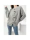 New spring and autumn loose lazy style sweater for women round neck long sleeve horn buckle knitted jacket niche design cardigan