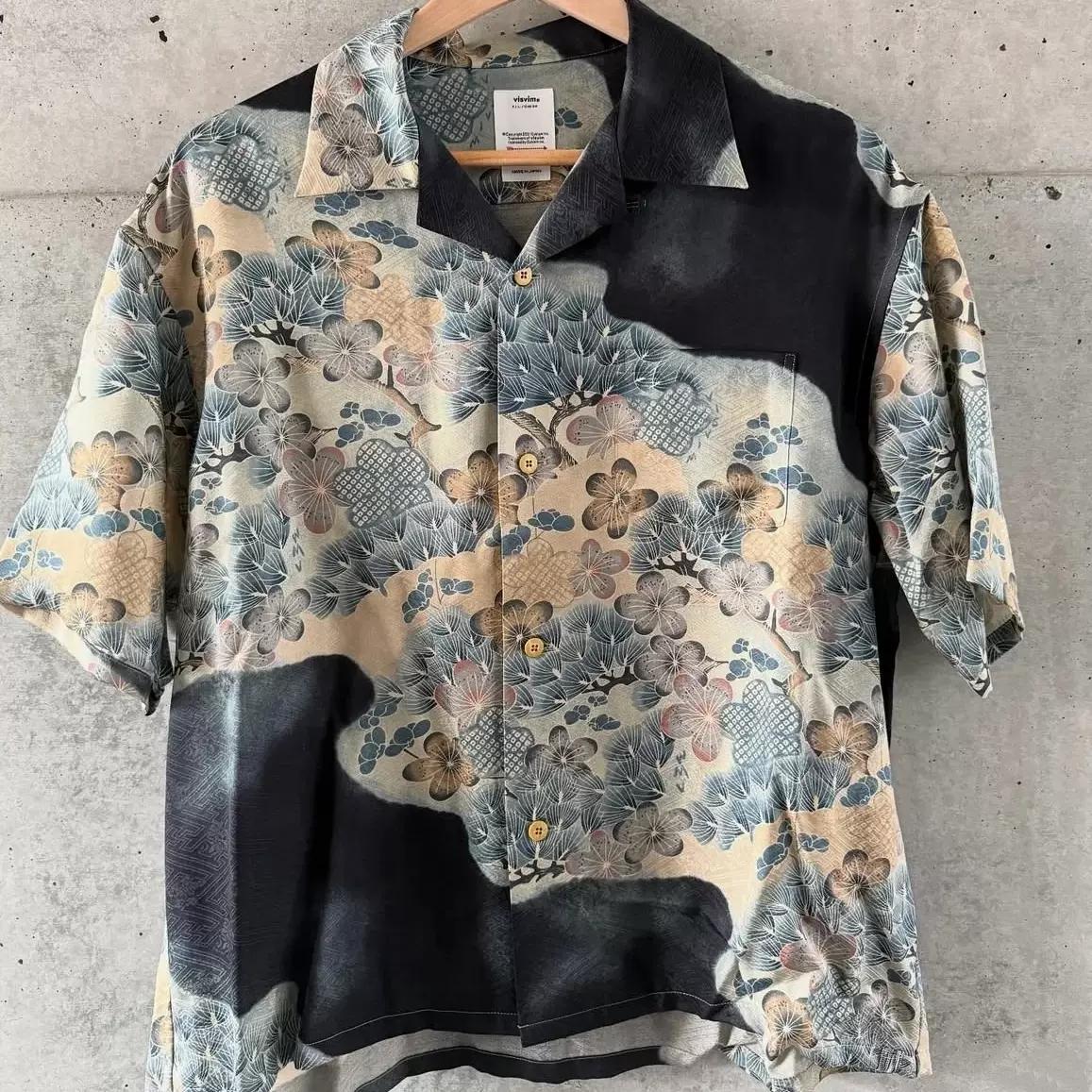 VISVSVM VISVIM 25SS CROSBY SHIRT 暗纹提花短袖衬衫