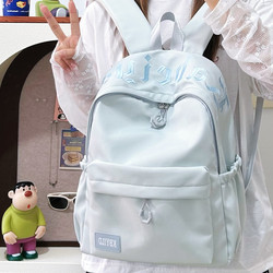 Original Niche Light Blue Schoolbag ins Style for Girls, High-Value Backpack for Junior High School Students and Elementary School Students in Grades Three to Six