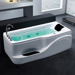 Single-Person Acrylic Bathtub with Left and Right Skirts for Adult Home Use, Surfing Massage, Constant Temperature Bathtub 1.578m Napoli5192