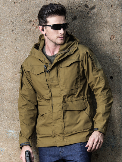 カモフラージュ フィッシングジャケット M ミングペン メンズ M65 カモフラージュ タクティカルジャケット - 防水