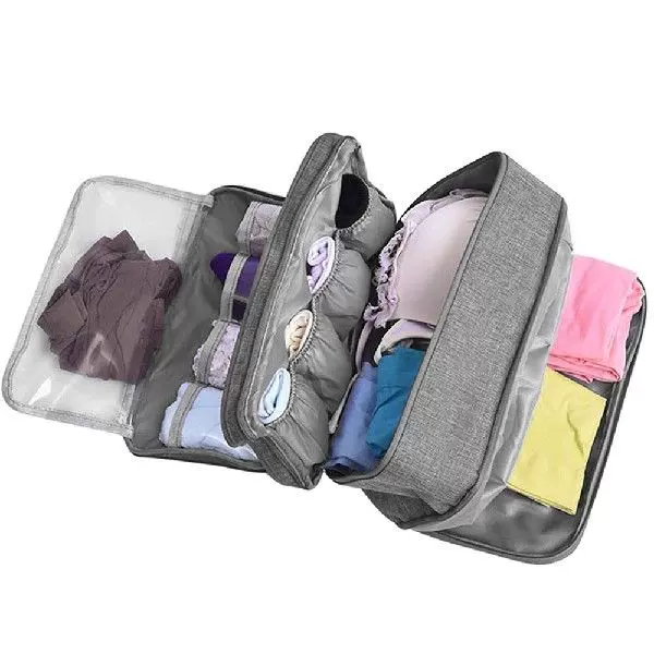 Travel Bra Organizer Underwear Storage Bag Women Men Socks-Taobao