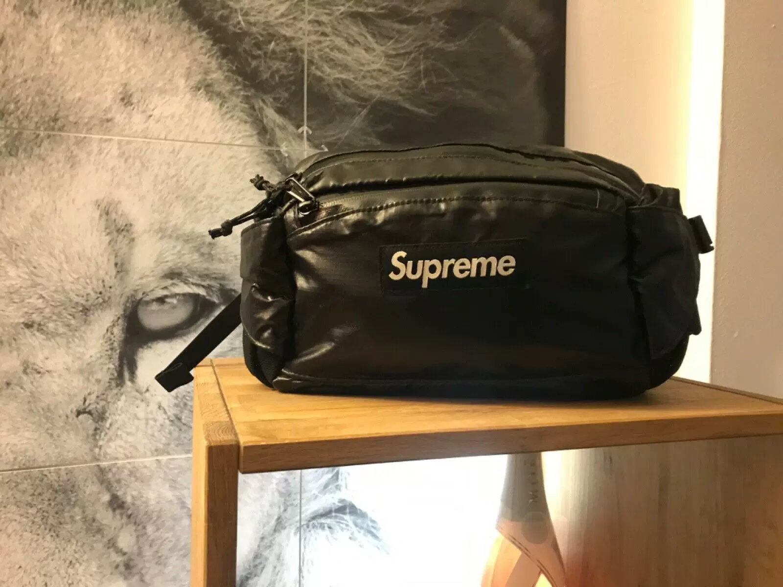 Supreme 17FW 43th Waist Bag 3M反光男女单肩斜挎包情侣腰包-Taobao