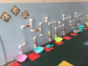 
Customized kindergarten sand water area wall water pipe large-sized educational splicing toy water play equipment combination set