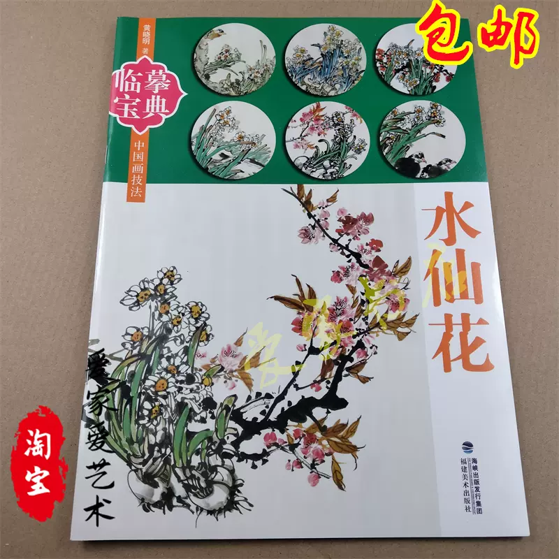临摹宝典水仙花中国画技法黄晓明著写意水墨水仙花画法教程