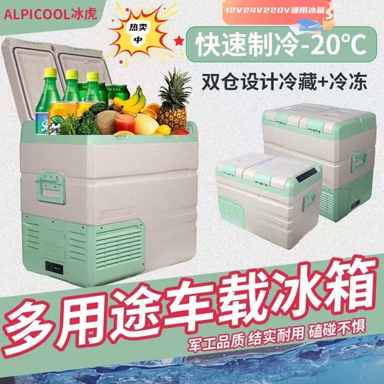 Alpicool 35L 車載冷蔵庫 - 12V/24V DC & 220V AC - ポータブル冷蔵庫